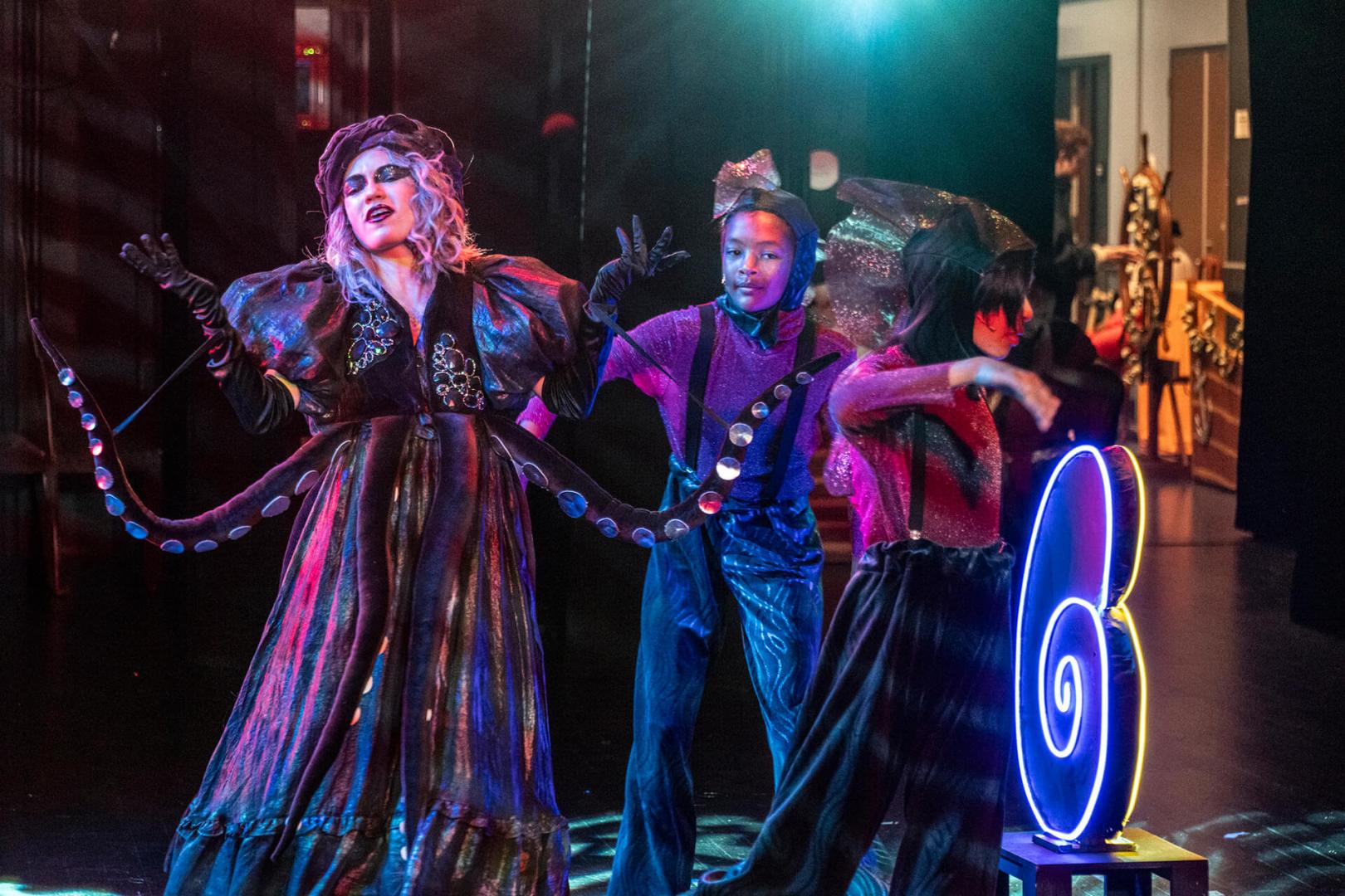 Cast of The Little Mermaid on Stage